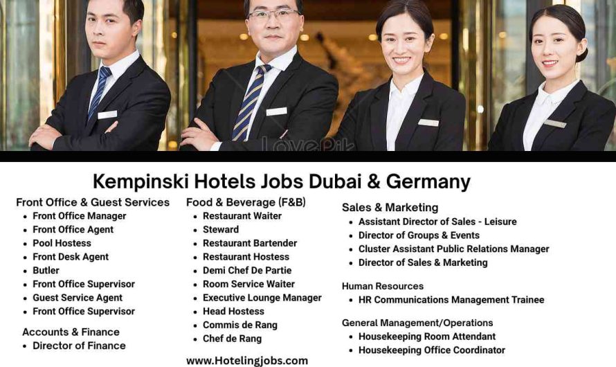 Kempinski Hotels Jobs Dubai & Germany